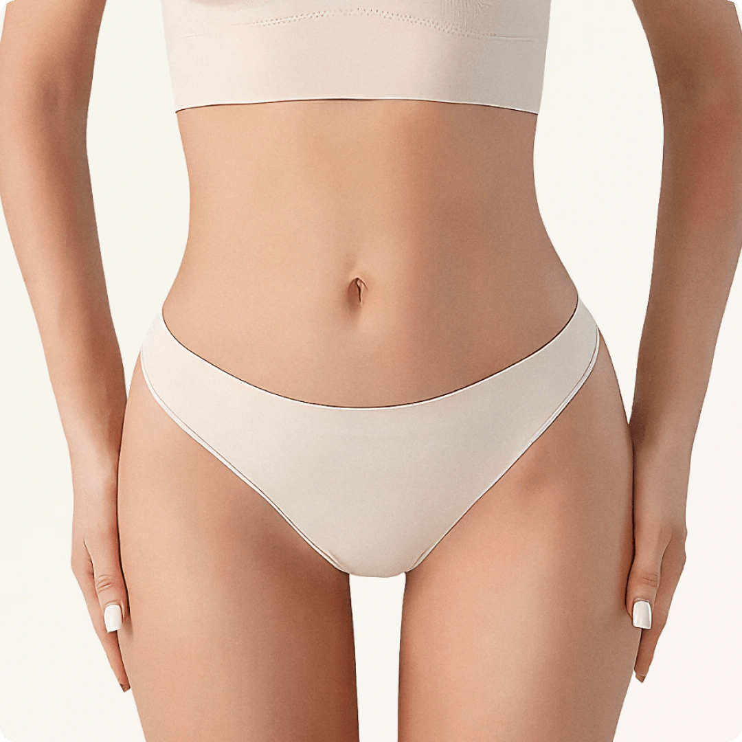 Breathable Seamless Low Rise Thong for Daily Wear - for Black - Available at Bella Bra