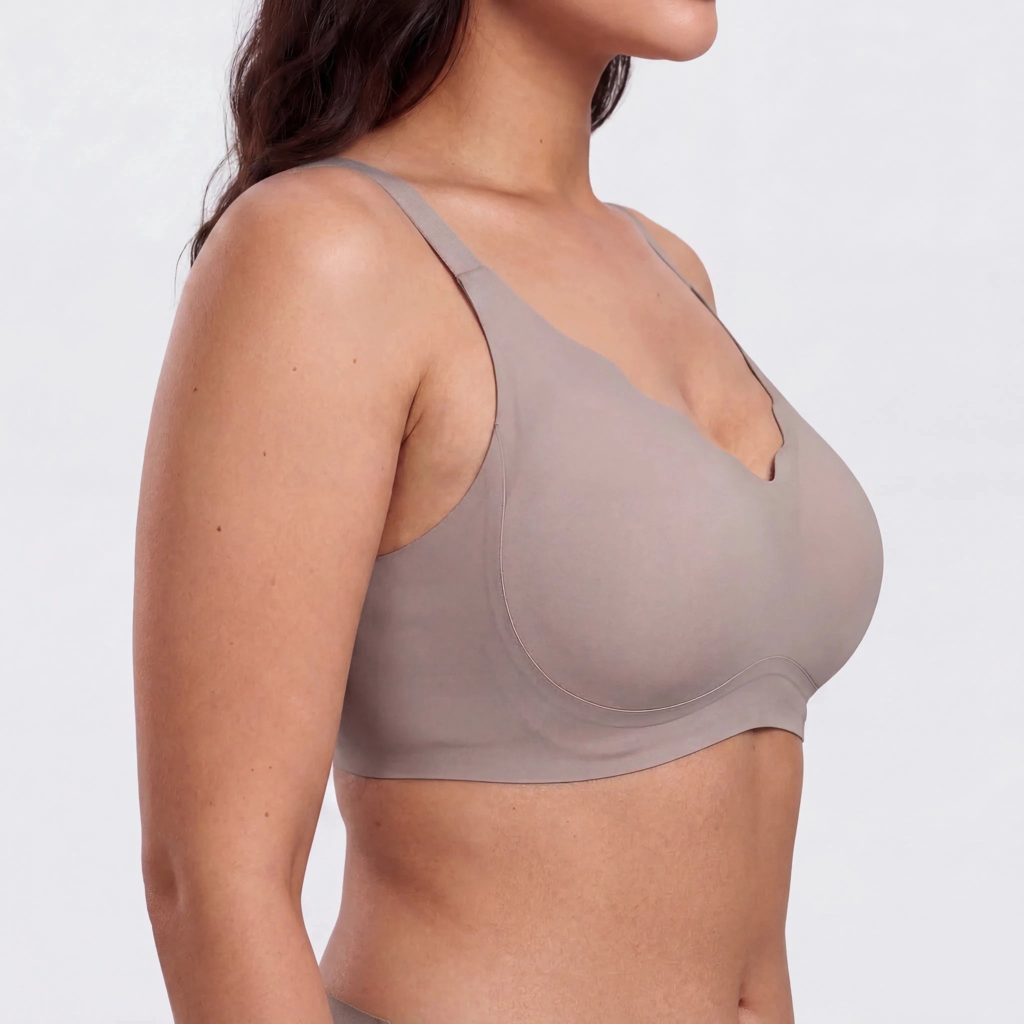 Scalloped Structured Lift Bra - Bra for Grey - Available at Bella Bra