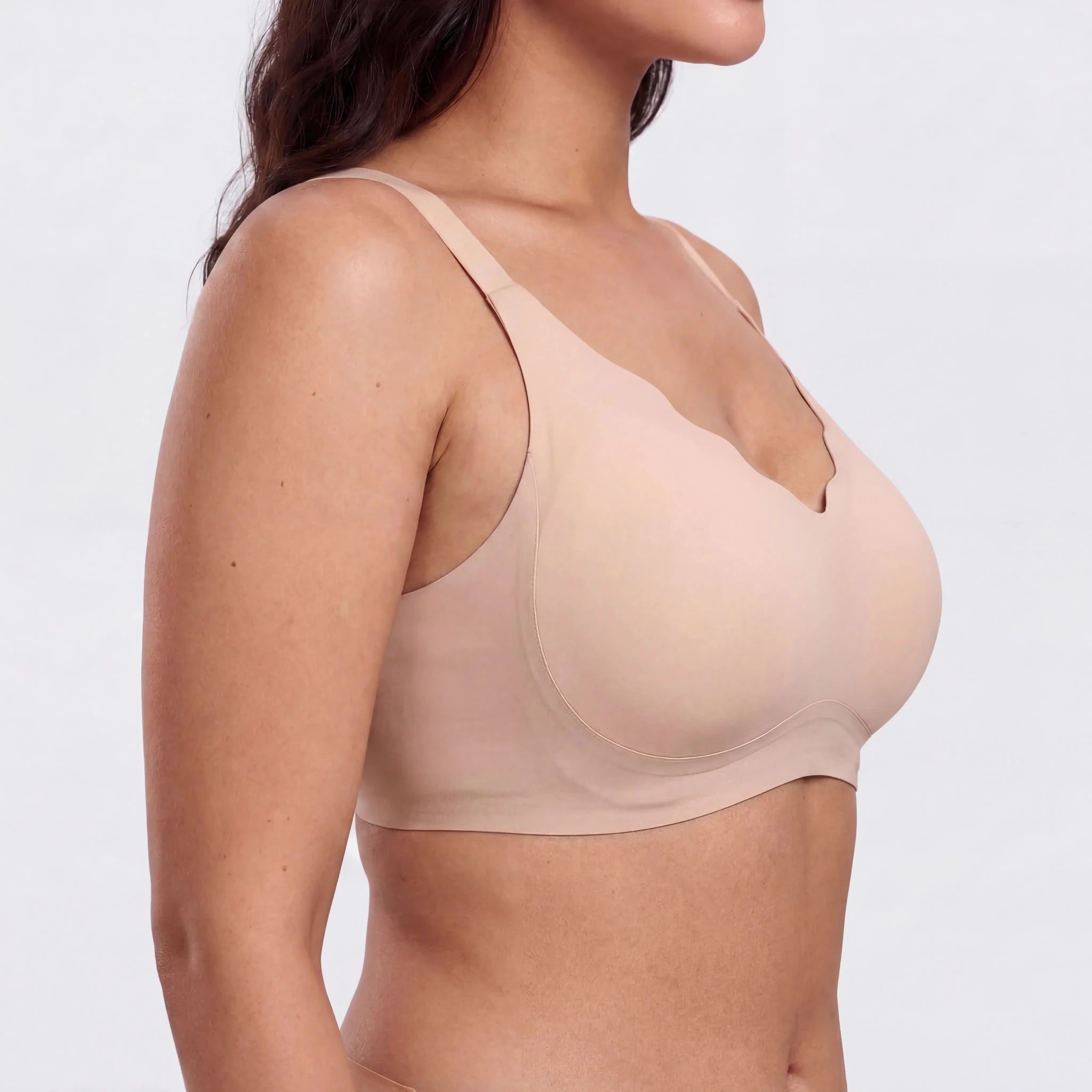 Scalloped Structured Lift Bra - Bra for Nude - Available at Bella Bra