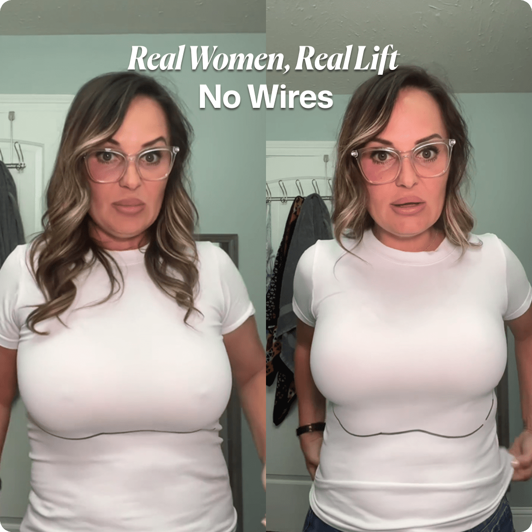 Scalloped Band Comfort Bra - Bra for White - Available at Bella Bra