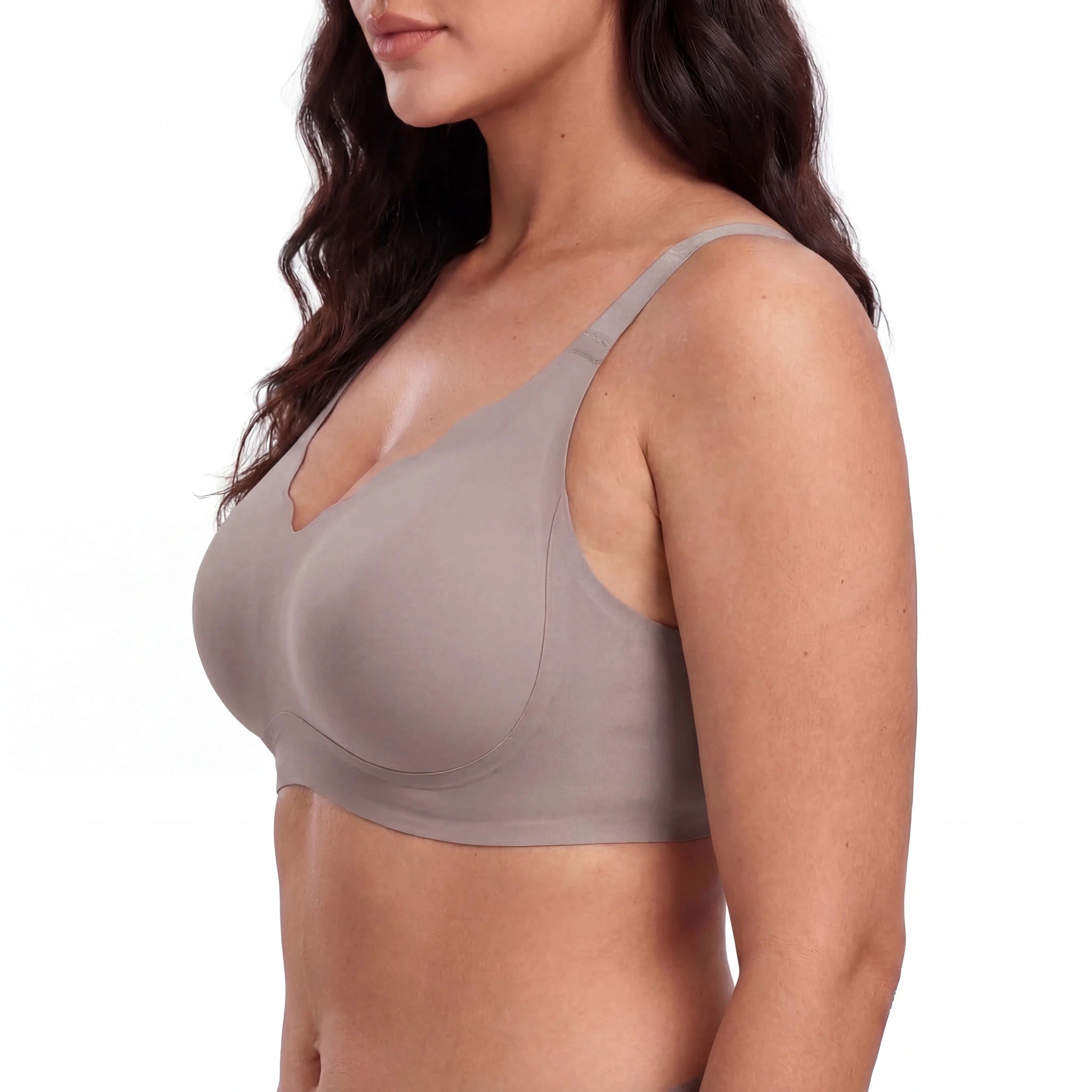 Scalloped Structured Lift Bra - Bra for Grey - Available at Bella Bra