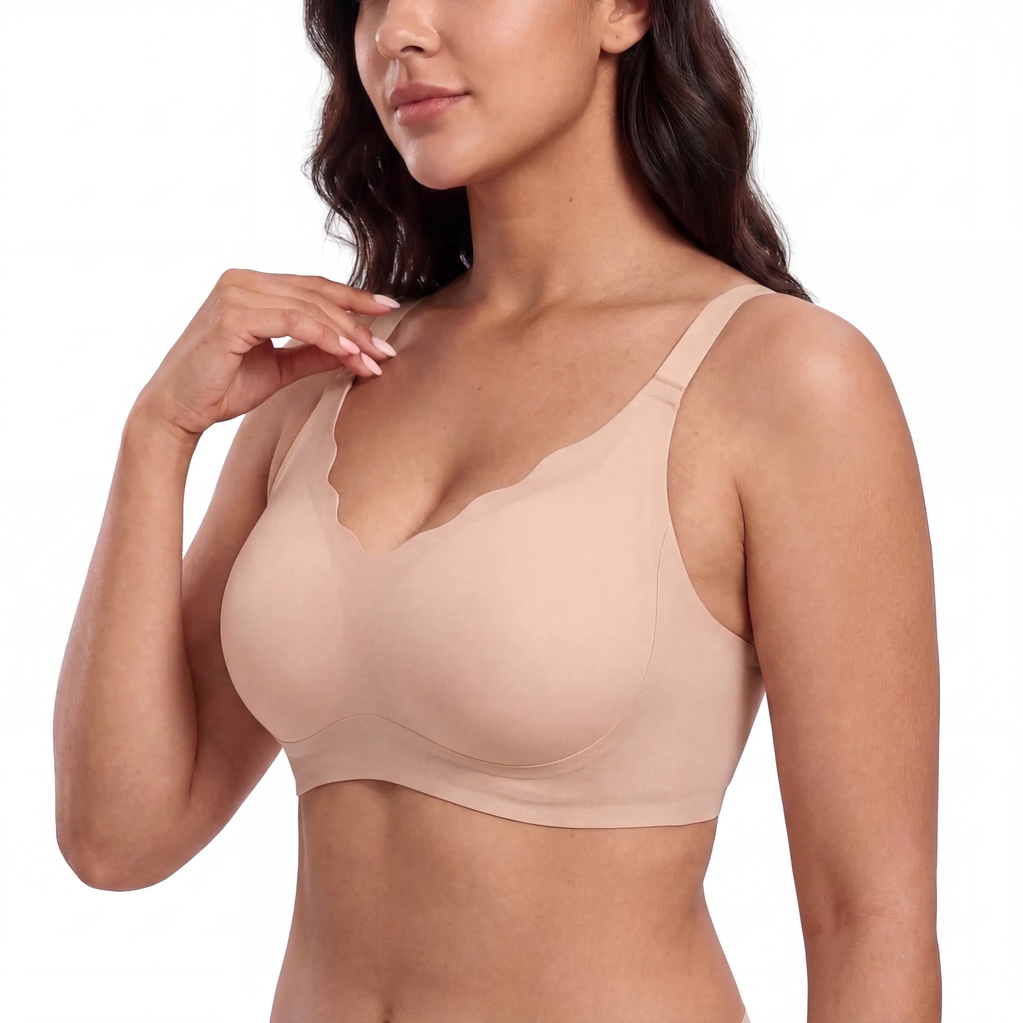 Scalloped Structured Lift Bra - Bra for Nude - Available at Bella Bra