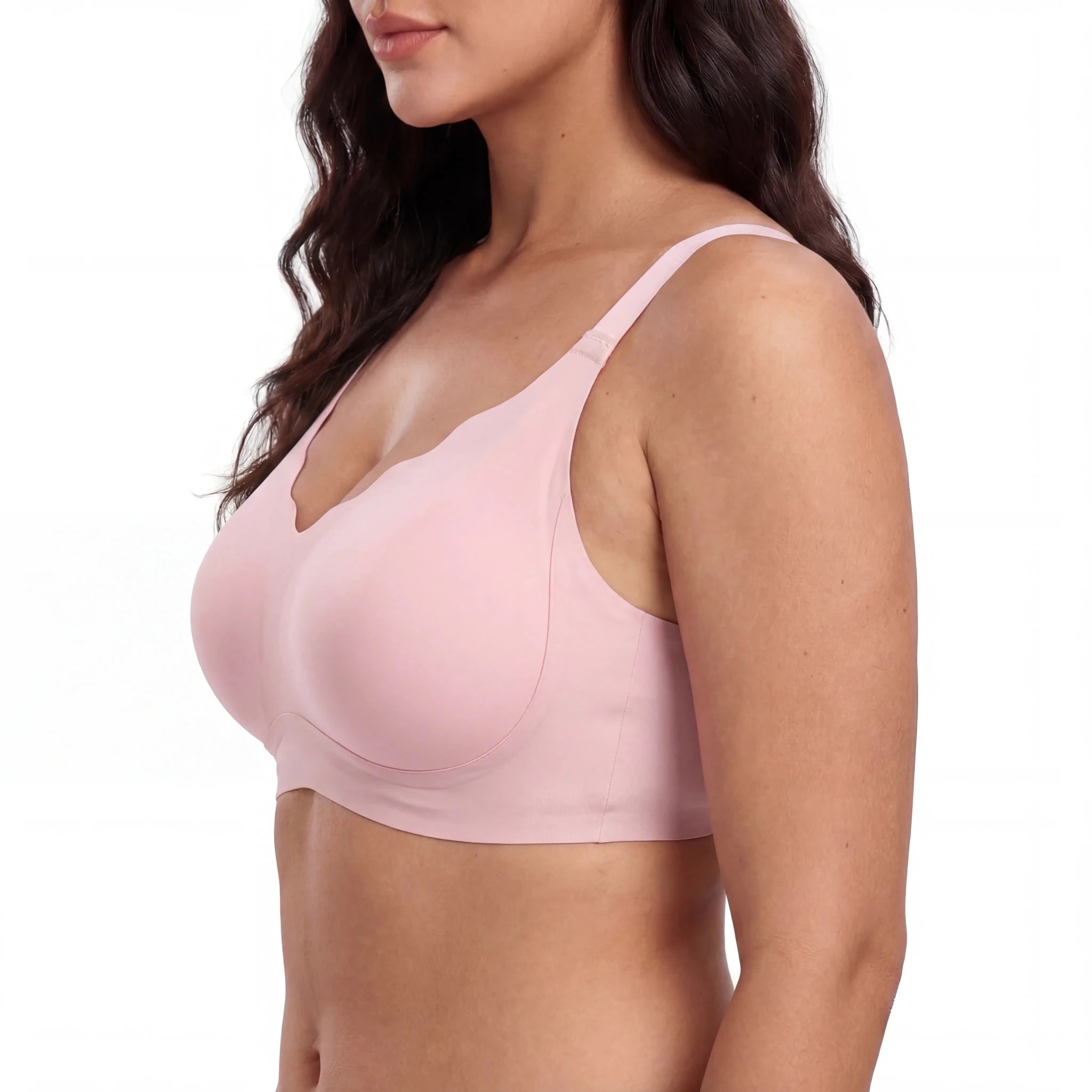 Scalloped Structured Lift Bra - Bra for Pink - Available at Bella Bra