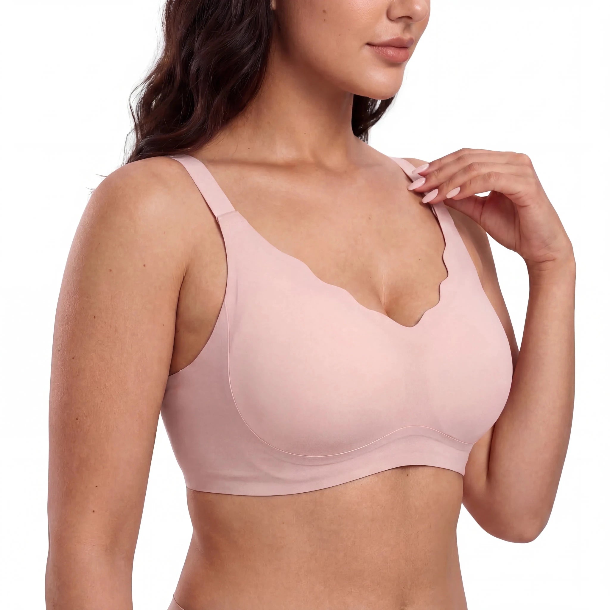 Scalloped Structured Lift Bra - Bra for Pink - Available at Bella Bra